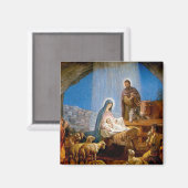 Aimant Cadeaux de crèches pour Noël (Recto/Verso)