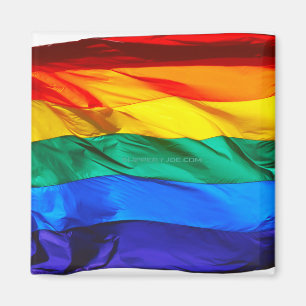 Aimant Cadeaux de drapeau de fierté gay artistique Wave d