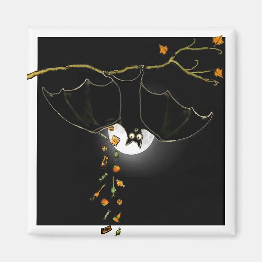 Aimant Cadeaux de fête d'Halloween (Devant)