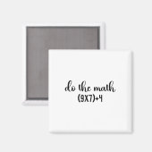 Aimant Cadeaux de fin d'année pour enseignants Witty Math (Recto/Verso)