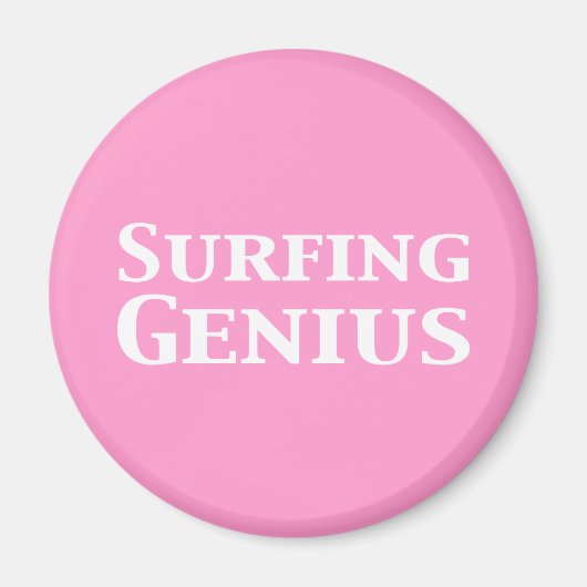 Aimant Cadeaux de génie du surf (Devant)