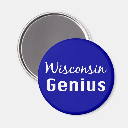 Aimant Cadeaux de génie du Wisconsin (Recto/Verso)