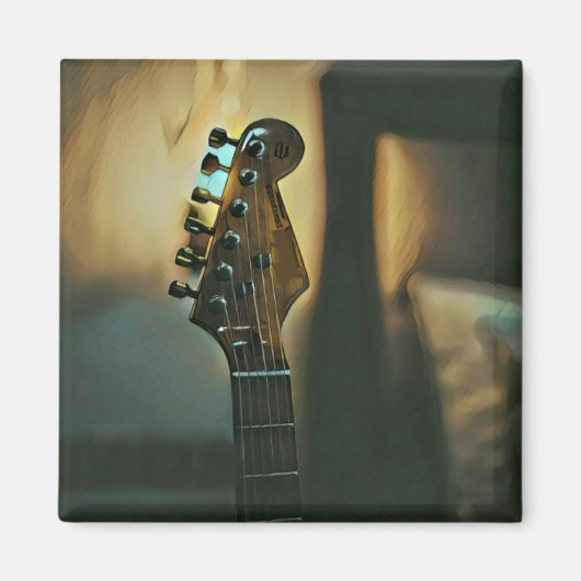 Aimant Cadeaux de guitare vintages (Devant)