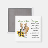 Aimant Cadeaux de Kelpie australien (Recto/Verso)