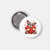 Aimant Cadeaux de la Saint-Valentin Pitbull (Recto/Verso)