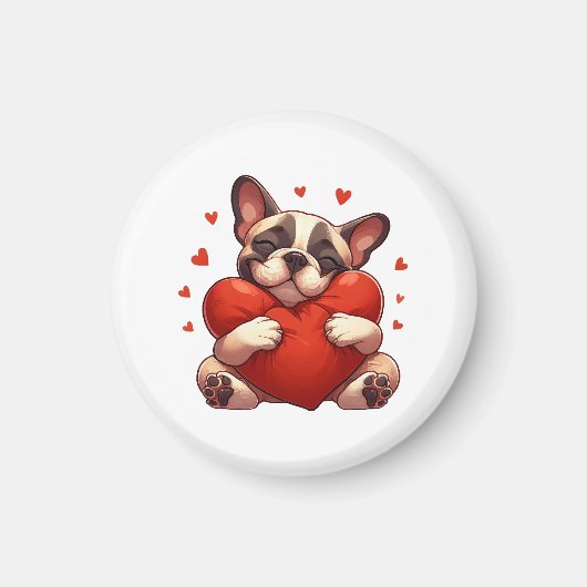 Aimant Cadeaux de la Saint-Valentin Pitbull (Devant)