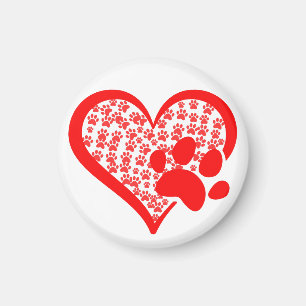 Aimant Cadeaux de la Saint-Valentin pour chats et chiens 