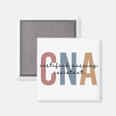 Aimant Cadeaux de l'adjoint infirmier certifié rétro de l (Recto/Verso)