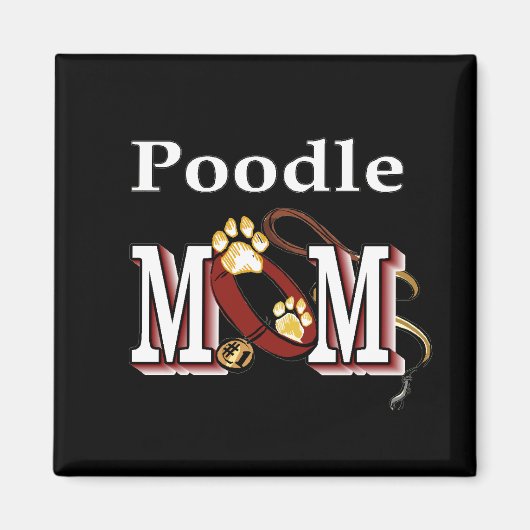Aimant Cadeaux de maman caniche (Devant)