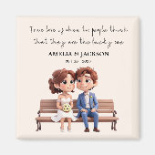 Aimant Cadeaux de mariage Citations d'amour de mariés (Devant)
