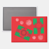 Aimant Cadeaux de Noël (Recto/Verso)