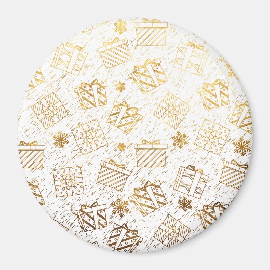 Aimant Cadeaux de Noël 4 (Devant)