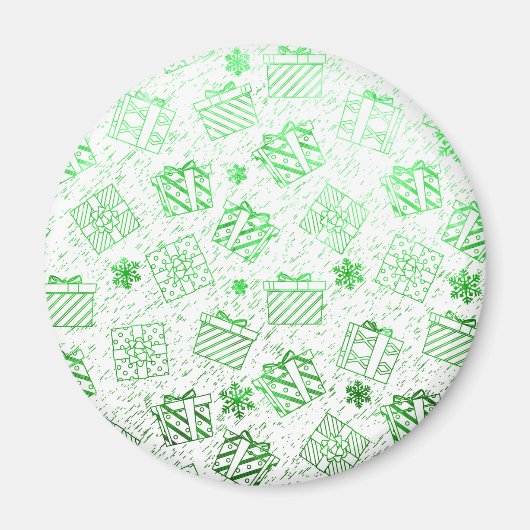 Aimant Cadeaux de Noël 7 (Devant)