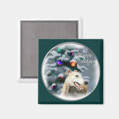 Aimant Cadeaux de Noël Greyhound (Recto/Verso)