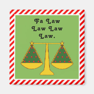 Aimant Cadeaux de Noël pour avocat à glisser dans les cha