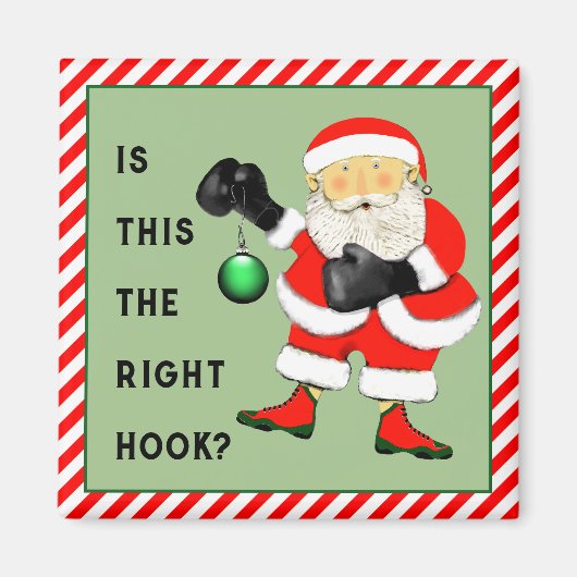 Aimant Cadeaux de Noël pour la boxe (Devant)