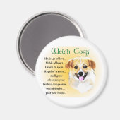 Aimant Cadeaux de Pembroke Welsh Corgi (Recto/Verso)