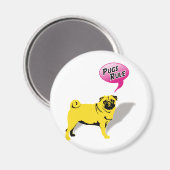 Aimant Cadeaux de Pug drôles règnent (Recto/Verso)