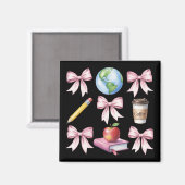Aimant Cadeaux de reconnaissance de café pour enseignant (Recto/Verso)