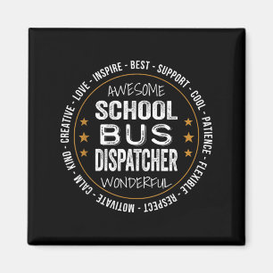 Aimant Cadeaux de répartiteur d'autobus scolaire Apprécia