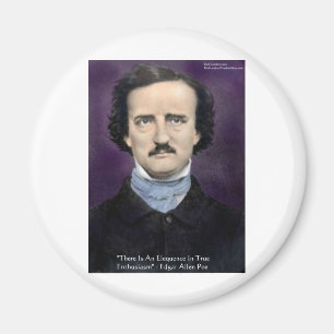 Aimant Cadeaux de sagesse "Enthousiasme" d'Edgar Allan Po