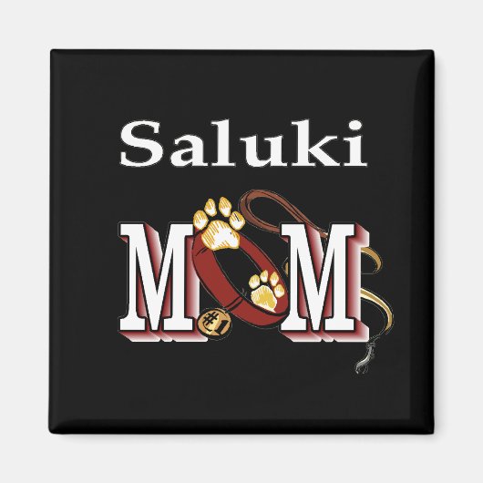 Aimant Cadeaux de Saluki MOM (Devant)