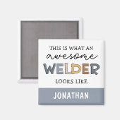 Aimant Cadeaux de soudure personnalisés amusants et super (Recto/Verso)