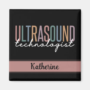 Aimant Cadeaux de technologue d'ultrasons personnalisés