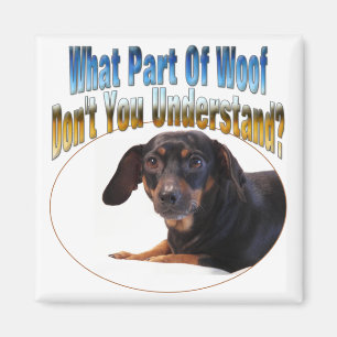Aimant Cadeaux de teckel - Woof