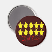 Aimant Cadeaux de thérapie respiratoire "10 de PEEP" Drôl (Recto/Verso)