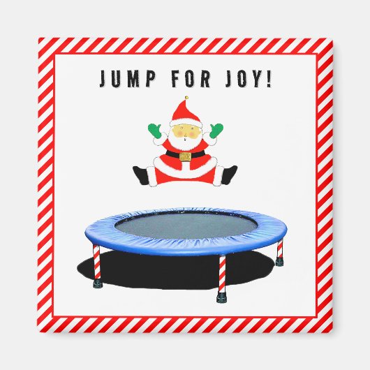 Aimant Cadeaux de trampoline de gymnastique (Devant)