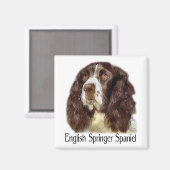 Aimant Cadeaux d'English Springer Spaniel (Recto/Verso)