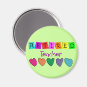 Aimant Cadeaux d'enseignants retraités (Recto/Verso)