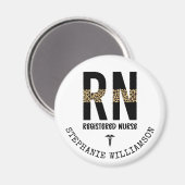 Aimant Cadeaux d'études d'infirmière autorisée (Recto/Verso)