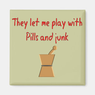 Aimant Cadeaux d'étudiant de PharmD --"Jeu hilare avec