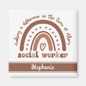 Aimant Cadeaux d'évaluation personnalisés des travailleur (Devant)