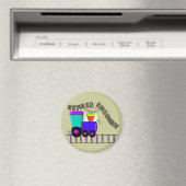 Aimant Cadeaux d'ingénieur de train à la retraite (In Situ (Lave-vaisselle))