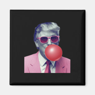 Aimant Cadeaux drôles de bubble gum Yum Trump