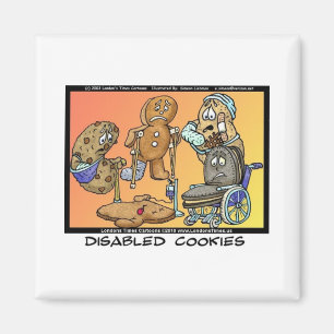Aimant Cadeaux drôles de cookies désactivés pour Internet