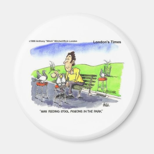 Aimant Cadeaux Drôles de Moutons T-shirts & Collections (Devant)