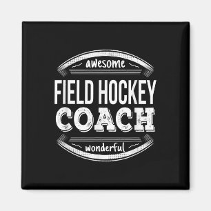 Aimant Cadeaux drôles d'entraîneur de hockey sur gazon 
