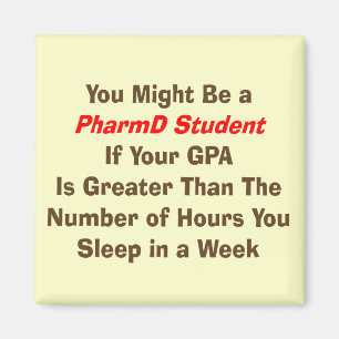 Aimant Cadeaux drôles d'étudiant de PharmD