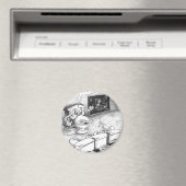 Aimant Cadeaux drôles et objets de collection pour l'appr (In Situ (Lave-vaisselle))