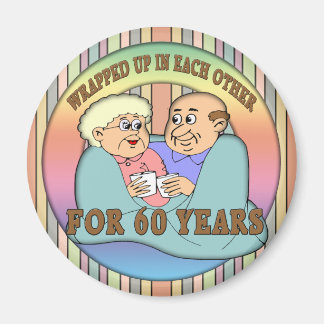 Aimant Cadeaux du 60e anniversaire du Mariage