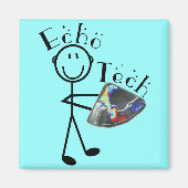 Aimant Cadeaux Echo Tech (Technicien Echo Cardiac) (Devant)