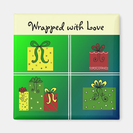 Aimant Cadeaux en jolies enveloppes (Devant)