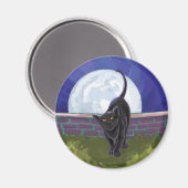 Aimant Cadeaux et accessoires de chat noir (Recto/Verso)