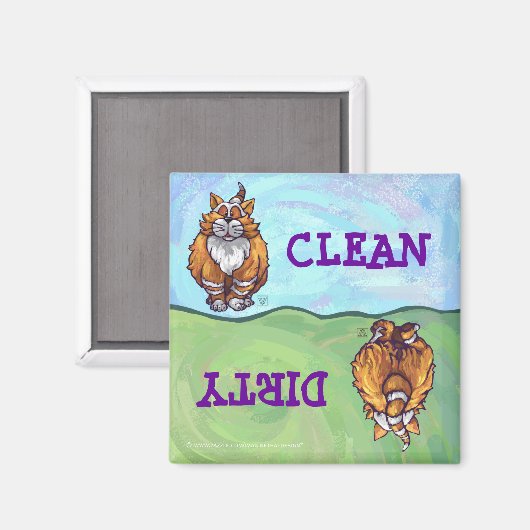 Aimant Cadeaux et accessoires de chats de gingembre (Recto/Verso)