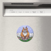 Aimant Cadeaux et accessoires de chats de gingembre (In Situ (Lave-vaisselle))