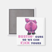 Aimant Cadeaux et accessoires de cochon (Recto/Verso)